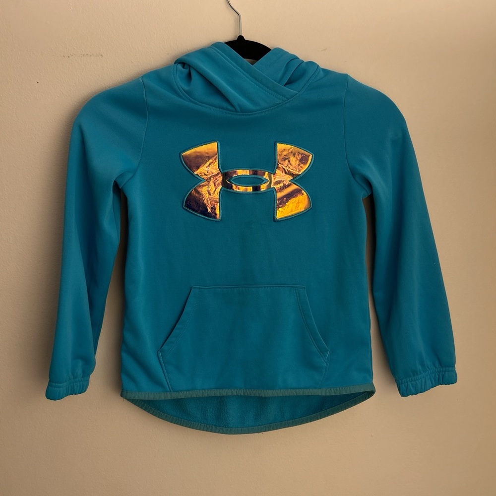 Under Armour Kids' Teal Hoodie size YSM